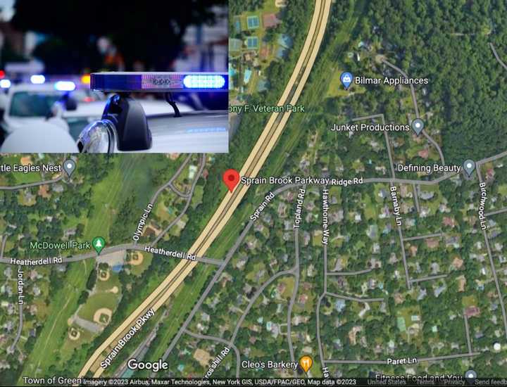 The menacing incident happened on the Sprain Brook Parkway northbound in Greenburgh, police said.