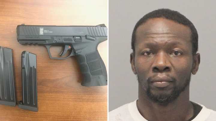 Dellon Gilford is facing charges after police said he was found in possession of a handgun in Inwood.