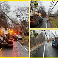 Route 9A Shuts Down After Car Slams Into Telephone Pole In Greenburgh
