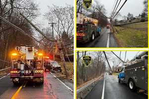 Route 9A Shuts Down After Car Slams Into Telephone Pole In Westchester County