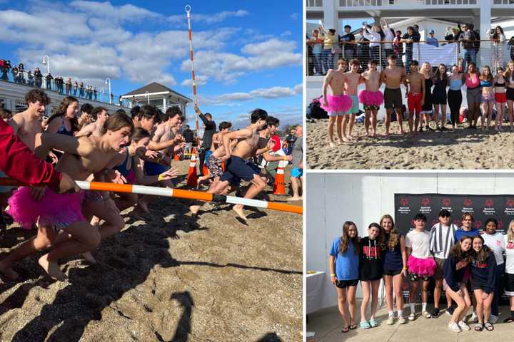 Brr! Fox Lane High Schoolers Raise Over $4K From Polar Plunge For Special Olympics