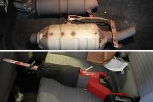 Catalytic Converters, Saw Found In Stolen Car In Yonkers, Police Say