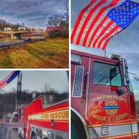 First Responders Line Up To View Procession For Fallen Yorktown Officer