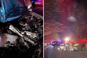 1 Injured After Car Slams Into Pole At Northern Westchester Intersection