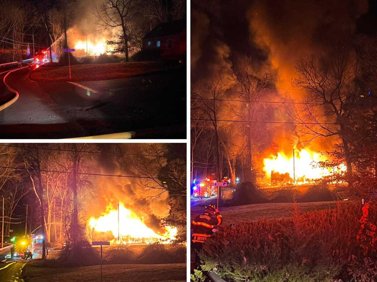 Firefighters Battle House Fire, Ignited Propane Supply, Live Wires All ...