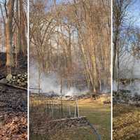 Brush Fire Almost Reaches Homes In Hudson Valley, Leaves Backyards, Toys Scorched