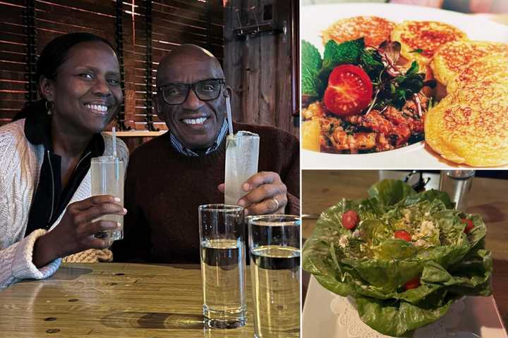 Al Roker and his wife, Deborah Roberts, were all smiles during a trip to new Columbia County restaurant Shadow 66, located in Ghent, on Saturday, April 29.