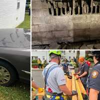 Car Crashes Into Residence, Causes Structural Damage In Rye Brook