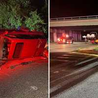 2-Car Crash Sends Person To Trauma Center, Causes Vehicle To Flip In Croton-On-Hudson