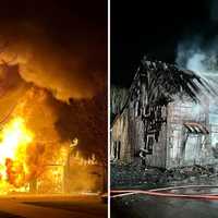 Firefighters Respond To Blaze That Engulfs CT Garage