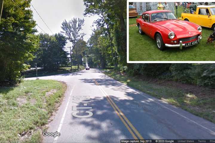 Woman Killed After Vintage Car Drives Off Pomfret Road, Hits Guardrail, Lands In Embankment