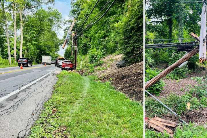 Person Hospitalized After Car Slams Into Pole In Westchester