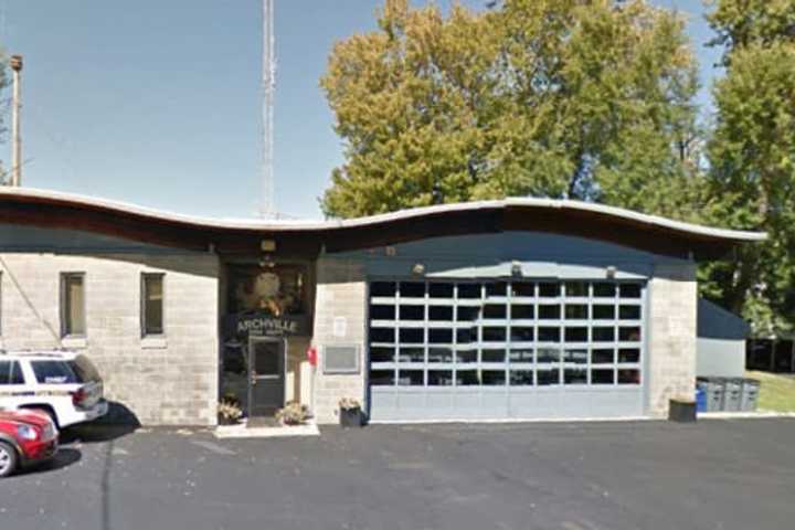 Police Investigating Accident In Front Of Archville Firehouse In Briarcliff