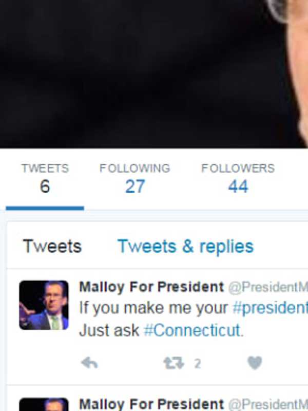 Fake 'Malloy For President' Pages Appear On Social Media
