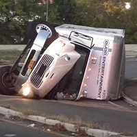 Truck Tips On Route 3 Ramp