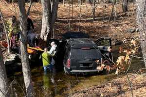 Driver Crashes Into Upton River After Suffering 'Medical Episode': Police