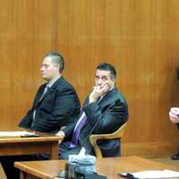 <p>Thomas Vanderweit, defense attorney Paul Faugno, Assistant Bergen County Prosecutor Martin Delaney</p>