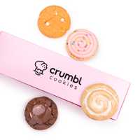 <p>A variety of Crumbl cookies</p>