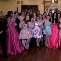 <p>The ladies of the Midland Park and Ramapo high schools fashion show pose together.</p>