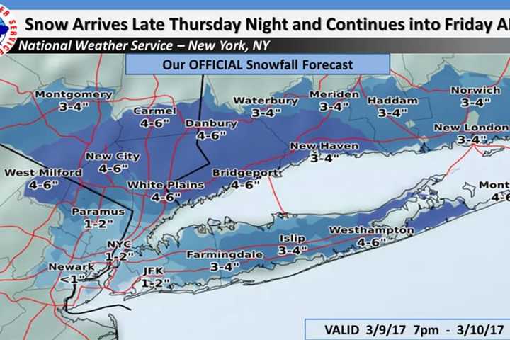 Eye On The Storm: Snowfall Projections Increase For Westchester