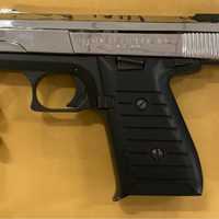 <p>Police reported finding a 9mm handgun.</p>