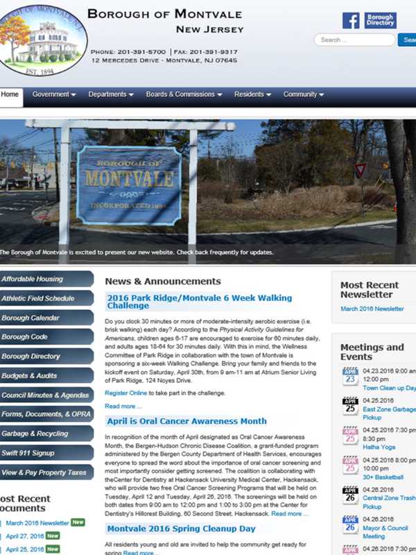 Montvale Website Gets Facelift