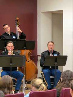 West Point Musicians Inspire Briarcliff Student Musicians
