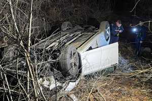 Driver Critically Injured In Rollover Weston Wreck; Troopers Investigating