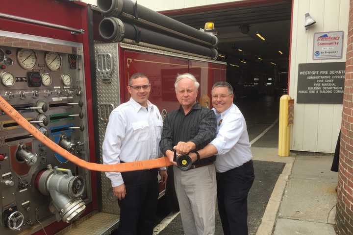Fairfield Half Marathon Donates Equipment To Westport Fire Department
