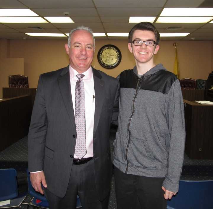 Saddle Brook Mayor Robert White and Thomas Van Winkle
