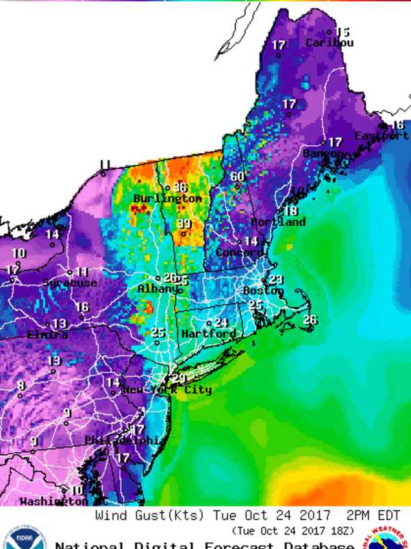 Wind Advisory Issued For Fairfield County, Strong Gusts Expected Tuesday