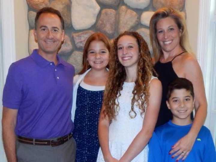 John Fierro of Wyckoff, former principal of Dorchester Elementary School in Woodcliff Lake, is pictured here with his family.