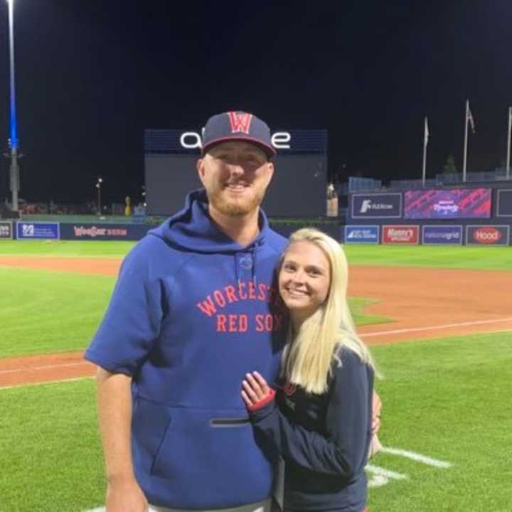 Zack Kelly with the Worcester Red Sox.