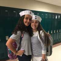 <p>Yorktown had some sailors to celebrate Halloween.</p>