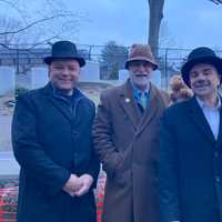 <p>Mayor Joe Ganim (far right) making the announcement.&nbsp;</p>