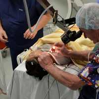 <p>Dr. Lee Eisenberg volunteers his time to perform surgeries on patients. </p>