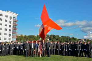 Waterfront 'Angel' Honors Ossining, Portugal Firefighters