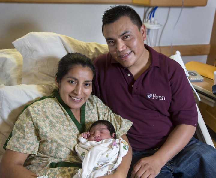 Lidia Chonay of Fairview with baby Benjamin Camey Chonay and father Josha Camey.