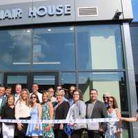 <p>Katie Couric was on hand in New Rochelle for the grand opening of Hair House at the 360 Huguenot development.</p>