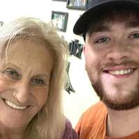 <p>Theresa Labarck with grandson TJ Sullivan</p>