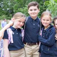 <p>Beibhinn, Aiden, Isla and Finlay Geaney of South Salem are ready for the new school year at Ridgefield Academy.</p>