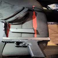 <p>Police say this weapon was seized in the raid.</p>