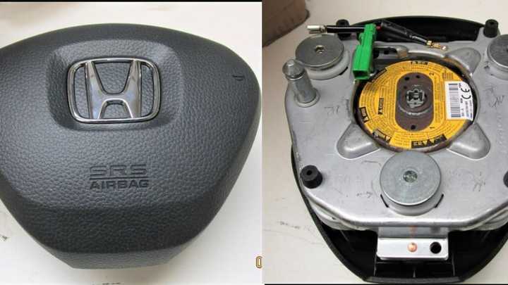 Counterfeit airbags seized by US border agents in 2019.