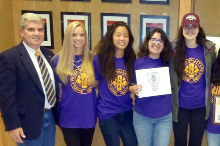 Saddle River Lions Honor Allendale Student Club For Service Projects