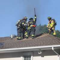 <p>No fewer than eight fire departments responded to the Bonnie Way fire in Allendale.</p>