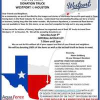 Help Load Truck In Westport With Donations For Hurricane Harvey Victims