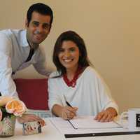 <p>Maryla Colandrea and Giuseppe Scotto, the husband and wife team behind Art of Perfection Events in Fairfield.</p>