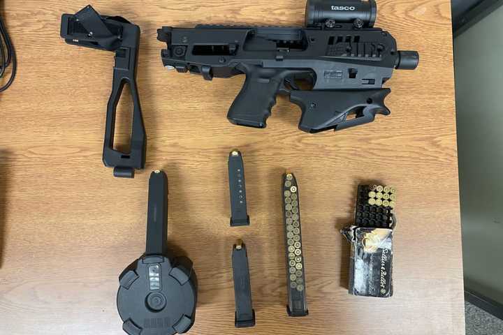 Man With Conviction In Virginia Busted In Maryland With Glock, Kit To Make It Fully Automatic