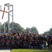 <p>At the Holy Cross Cemetery 9/11 Memorial in North Arlington.</p>