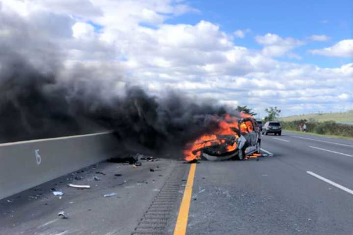 Several Injured In Fiery NJ Turnpike Crash